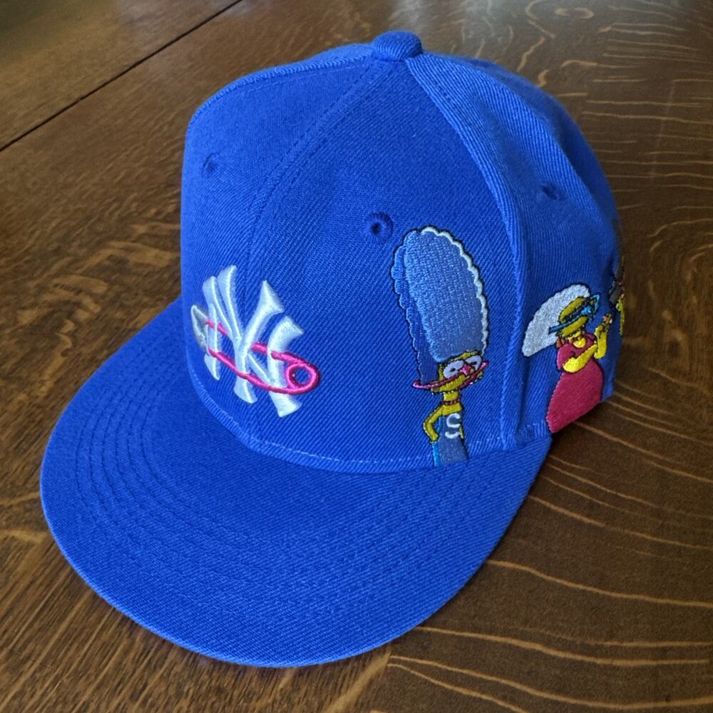 Sukamii x Simpsons The Westons Hat Cap Medium (7-7 1/8) BLUE NY Yankees